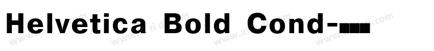 Helvetica Bold Cond字体转换